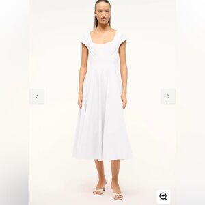STAUD NWT WELLS Midi Dress